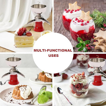 Cream Separator for Goats Milk, Electric Milk Cream Centrifugal Separator, 5L/1.32gal 10,500 Rpm, Cream Butter Milkshake Separator, Milk Cream Separator for Dairy Farm, Stainless Steel