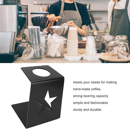 Reusable Pour Over Coffee Maker Dripper Stand for Home or Office (Black)