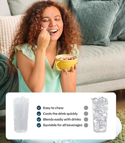 Silonn Nugget Ice Maker Countertop, Portable Pellet Ice Machine with Self-Cleaning Function, Sonic Ice Maker Produces 33lbs of Chewable Ice in 24 Hours, Ideal for Home Kitchen and Office, Green