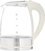 Load image into Gallery viewer, COOK WITH COLOR Electric Tea Kettle, 1.8L Cordless Hot Water Boiler, 1200W Rapid Boil, Auto Shutoff &amp; Boil Dry Protection, BPA-Free, Sleek Countertop Design, Cream