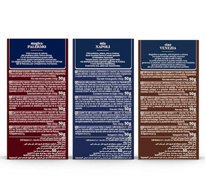 Caffè Borbone Aluminum Espresso Pods for Nespresso Coffee Machines, Intense, Smooth and Rich Italian Roast Coffee - Variety Pack - 100 Count (10 Packs of 10) - NOT compatible with Vertuo machines