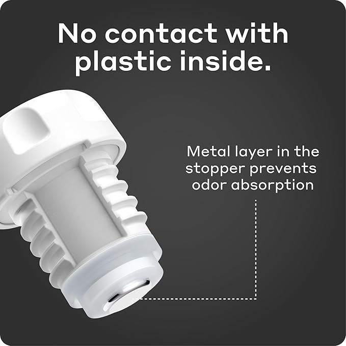 BOBBER 26 oz Stainless Steel Travel Thermos for Hot Drinks – Dishwasher Safe Metal Water Bottle with Cup Lid for Men, Hiking, Travel – Keeps Hot for 36 Hours – BPA-Free, Vacuum Insulated (Iced Water)