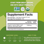 Load image into Gallery viewer, FGO Organic Lemon Balm Tea, 100 Count, Eco-Conscious Herbal Tea Bags, Resealable Bag, Caffeine Free, Packaging May Vary (Pack of 1)