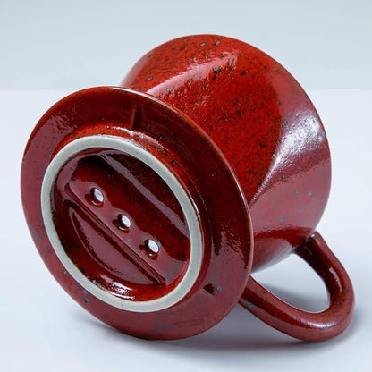 Red Chrome Ceramic Coffee Dripper