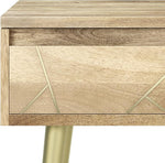 Load image into Gallery viewer, SIMPLIHOME Jager Mid Century - Contemporary 22 inch Wide Metal Side Table in Natural for the Living Room and Bedroom