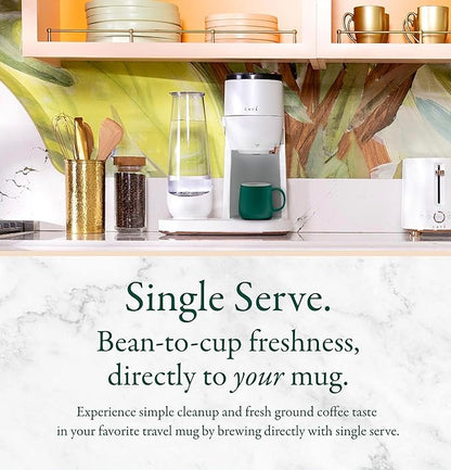 Café Specialty Grind and Brew Coffee Maker, Single-Serve Option, 10-Cup Thermal Carafe, WiFi Enabled Technology, Smart Home Kitchen Essentials, SCA Certified, Barista-Quality Brew, Matte Black