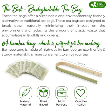 FreshDrinkUS Premium Rosemary Leaf Tea Bags - 75 Count, 100% Natural Dried Leaves, Pure Herbal Tea, No Additives, No Caffeine, No Gluten, Vegan