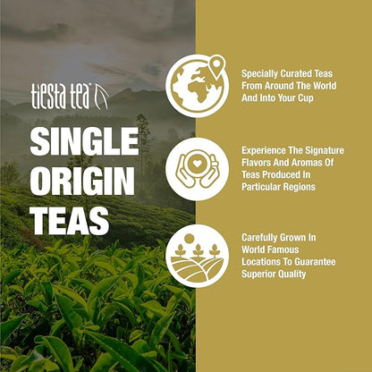Tiesta Tea - Ceylon Orange Pekoe Black Tea, Loose Leaf, Single Origin Premium from Sri Lanka, Pure Unblended High Caffeinated, Hot or Iced & Brews Up to 200 Cups, 16oz Resealable Bulk Pouch