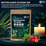 Load image into Gallery viewer, FreshDrinkUS, Premium 75 Tea Bags Better Sleep Herbal Tea | Special Herbal Sleep Tea, Caffeine-Free Loose Leaf Blend with Spearmint Leaves, Lemongrass Leaves, and Hawthorn Berry – Naturally Refreshing and Aromatic.