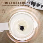 Load image into Gallery viewer, Electric Milk Frother, 6 in 1 Milk Steamer,17oz Automatic Warm and Cold Foam Maker for Coffee,Latte, Cappuccino, Macchiato, Hot Chocolate (White)