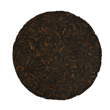 TIAN HU SHAN Premium 8 Years Aged Puerh Black Tea Cake 12.35 Ounce (350g) (Pack of 2)