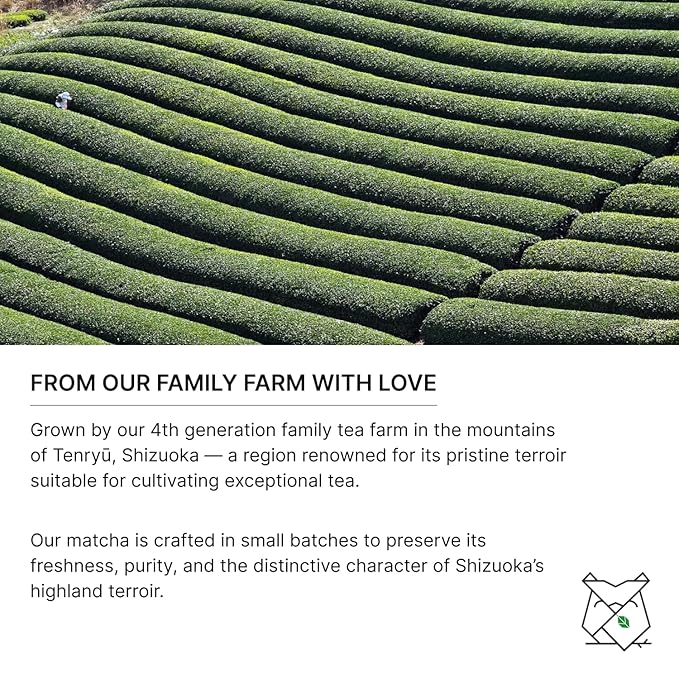 FKRO Organic Ceremonial Grade Matcha Green Tea Powder | 1st Harvest, Single Origin, Single Saemidori Cultivar | Flown in Fresh from Japan Every Month (30g/1.06oz) Tin