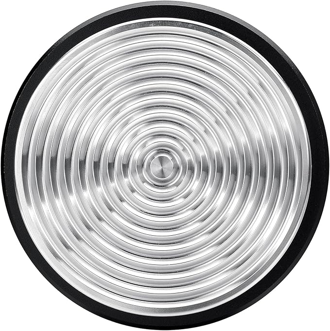 Normcore 51mm Espresso Coffee Tamper with Ripple Base - Spring Loaded Tamper - 15lb / 25lb / 30lbs Replacement Springs - Anodized Aluminum Handle and Stand