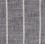 Load image into Gallery viewer, HomePop Home Decor Classic Open-Back Counter Height Barstool Square 24 Inch Bar Stools with Domed Cushion, Midnight Gray Woven Stripe