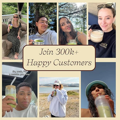 Clevr Blends Organic Matcha Green Tea Latte, Instant Ceremonial Grade, Superfood Powder Blend with Oat Milk, Lions Mane, Reishi Mushroom, Coconut Cream, Ashwagandha, Serve Hot or Iced, (30 Lattes)