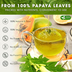 Load image into Gallery viewer, FreshDrinkUS, Premium 25 Papaya Leaf Tea Bags, 100% Natural &amp; Pure from Papaya Leaves. Loose Leaf Herbal Tea. Made with Natural Material Tea Bags. No Sugar, No Caffeine, No Gluten, Vegan.
