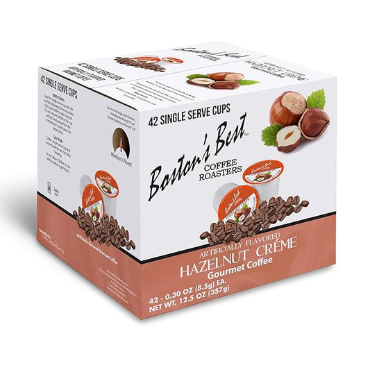 Boston’s Best - Hazelnut Creme Flavored, Delicious Gourmet Coffee Compatible with Keurig® Coffee Maker, 1 Count (42 Single Serve Cups)
