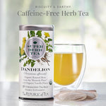 Load image into Gallery viewer, The Republic of Tea — Organic Dandelion SuperHerb Tea Tin, 36 Herbal Tea Bags, Naturally Caffeine-Free (Pack of 2)