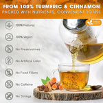 Load image into Gallery viewer, FreshDrinkUS, Premium 135 Turmeric Cinnamon Tea Bags, 100% Natural, Blend of Turmeric, and Cinnamon. Made with Natural Material Tea Bags. No Sugar. No Caffeine. Vegan.