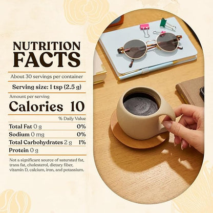 Four Sigmatic Organic Mushroom Coffee | Instant Mushroom Coffee Mix with Lion's Mane, Chaga and Rhodiola for Better Focus and Immune Support | 30 Serving Bag