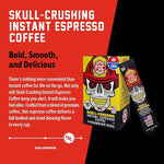 Load image into Gallery viewer, Fire Department Coffee - Skull Crushing Instant Espresso Coffee - Instant Coffee Packets Single Serve - Gives Back to Firefighters - Veteran Owned - Enjoy Hot or Cold (Pack of 60)