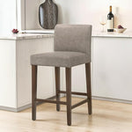 Load image into Gallery viewer, CHITA Counter Height Bar Stools Set of 3, 27" H Seat Height Upholstered Barstools, PU Leather in Stone Grey