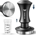Load image into Gallery viewer, 51mm Espresso Tamper, Premium Barista Coffee Tamper with 20lb/30lbs Replacement Springs &amp; 100% Stainless Steel Ripple Base, Constant 30lb, Compatible with Delonghi Espresso Coffee Machine