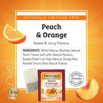 Load image into Gallery viewer, Twinings Peach &amp; Orange Herbal Tea Individually Wrapped Bags, 20 Count (Pack of 2), Juicy &amp; Fruity, Naturally Caffeine-Free, Enjoy Hot or Iced, 20 Teabags