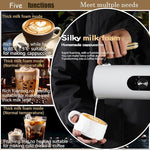 Load image into Gallery viewer, Milk frothing machine，Automatic milk frother，Electric for Hot &amp; Cold Froth, Froth Or Heat Milk，Multifunctional milk frother，Automatic off &amp; Easy Cleaning, Silent Operation (White)