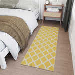 Load image into Gallery viewer, Ottomanson Hallway Runner Rug 20" x 59" Non Slip Trellis Area Rugs Easy to Clean Laundry Rug Runner Durable &amp; Pet Friendly Floor Carpet Runners for Hallways Entryway Living Room Kitchen, Yellow