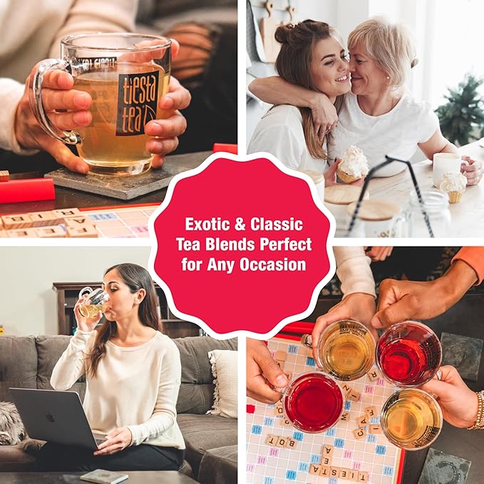 Tiesta Tea - Passion Berry Jolt, Loose Leaf, Raspberry Passion Fruit Black Tea, Premium High Caffeinated Black Blend, Make Hot or Iced, 16oz Bulk Pouch & 4oz Refillable Tin Combo