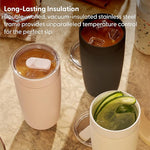 Load image into Gallery viewer, W&amp;P Porter Insulated Tumbler 20 oz | No Metallic Aftertaste Ceramic Coated for Water, Coffee, &amp; Tea | Wide Mouth Vacuum Insulated | Dishwasher Safe, Cream