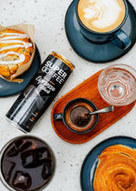 Load image into Gallery viewer, SUPER COFFEE Espresso, Iced Keto Coffee (0g Added Sugar, 10 Calories) [Triple Shot Black] 11 Fl Oz, 12 Pack | Cold Brew, Smart Coffee Drinks - SoyFree GlutenFree