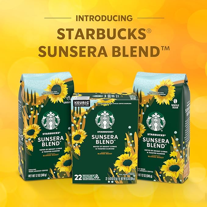 Starbucks Whole Bean Coffee, Sunsera Blend, 100% Arabica, 2 Bags, 24 Oz (1.5 lb) Total