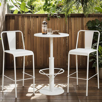 41.3inch High Cocktail Table for Party Modern Tall Pub Table Industrial Snack Table in Home Office Rustic Metal Breakfast Table in Kitchen Dining Room