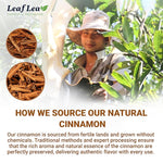 Load image into Gallery viewer, LeafLea 120 Cinnamon Tea Bags, Premium Herbal Tea with Ground Cinnamon Sticks, Spiced and Soothing Flavor for Relaxation, Caffeine-Free, Sugar-Free, Non-GMO, Vegan