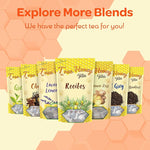 Load image into Gallery viewer, True Honey Rooibos Tea Bags - Honey Crystals Blended in Every Sachet - Decaf Red Rooibos Tea - All Natural Organic Herbal Caffeine Free Tea Bag 24 Count