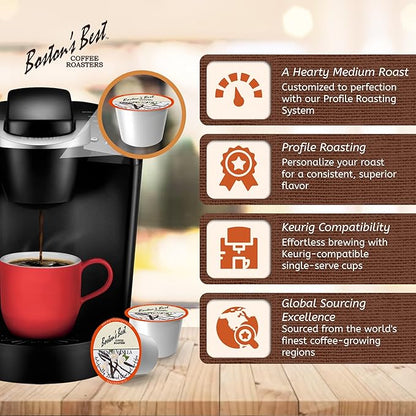 Boston’s Best – French Vanilla Flavored – Medium Roast – Single Serve Coffee Pods, Compatible with Keurig Brewers – 42 Pods