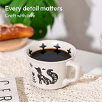 Load image into Gallery viewer, Ceramic Coffee Mug, 12 oz Novelty Unique Teacup with Handle, Stoneware Cup for Tea Mocha Latte Cappuccino Espresso (Fox)