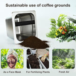Load image into Gallery viewer, TECHSHARE Stainless Steel Knock Box, Square Espresso Knock Box, Large Capacity Coffee Knock Box, Easy to Clean Espresso Accessories for Home, Kitchen, Cafe, and More