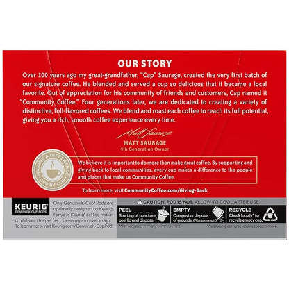 Community Coffee Spiced Pumpkin Pecan Pie Flavored Coffee Pods, 10 count, Medium Roast Compatible with Keurig 2.0 K-Cup Brewers (10 pods)