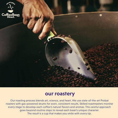 Coffee Bean Direct Organic Fair Trade Espresso Blend, Whole Bean Coffee, Dark Roast, 1 Pound Bag (Pack of 1)