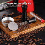 Load image into Gallery viewer, 51mm WDT Tool Espresso Accessories Kit,GdHaHSP Dosing Funnel and Puck Screen Set,Espresso Stirrer Distribution Tool,Espresso Whisk for espresso tools