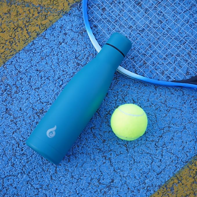 BJPKPK Insulated Water Bottle 17oz Stainless Steel Water Bottles Dishwasher Safe Reusable Metal Thermal Keep Cold and Hot,Laguna