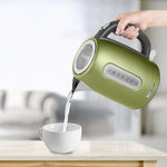 Load image into Gallery viewer, Sencor SWK1770GG 1.7L Stainless Steel Electric Kettle with Lid Safety Lock, Light Green