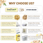 Load image into Gallery viewer, LeafLea 40 Ginger Tea Bags, 100% Pure &amp; Natural from Dried Ginger Root Tea, Spicy &amp; Comforting Herbal Tea Supports Digestion, Caffeine Free, Sugar Free, No Gluten, Non-GMO, Vegan