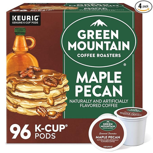 Green Mountain Coffee Roasters Maple Pecan Coffee,Keurig K-Cup Pods, Light Roast, 96 Count
