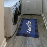 Load image into Gallery viewer, Ottomanson 26" x 35" Laundry Room Rug - Non-Slip Mat for Laundry &amp; Mudroom - Durable, Stain-Resistant, and Easy to Clean - Perfect for High-Traffic Areas - Runner Rug for Entryway Bathroom, Navy