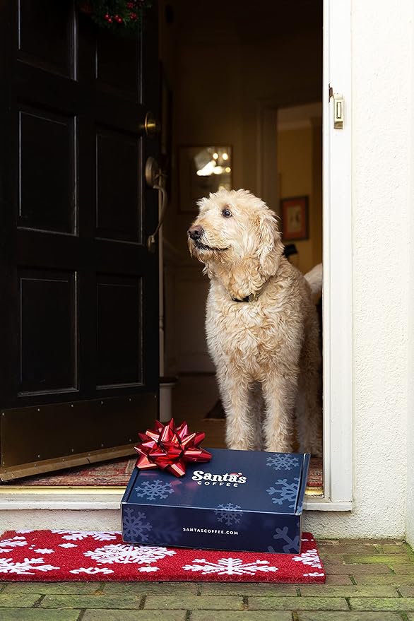 Santa's Coffee Ugly Christmas Sweater Eggnog Blend, Medium Roast - Whole Bean, 16oz Bag, Holiday Seasonal Blend – Christmas Gift for Coffee Lovers