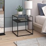 Load image into Gallery viewer, Ada 20'' Wide Square Side Table in Blackened Bronze